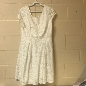 White Backless dress